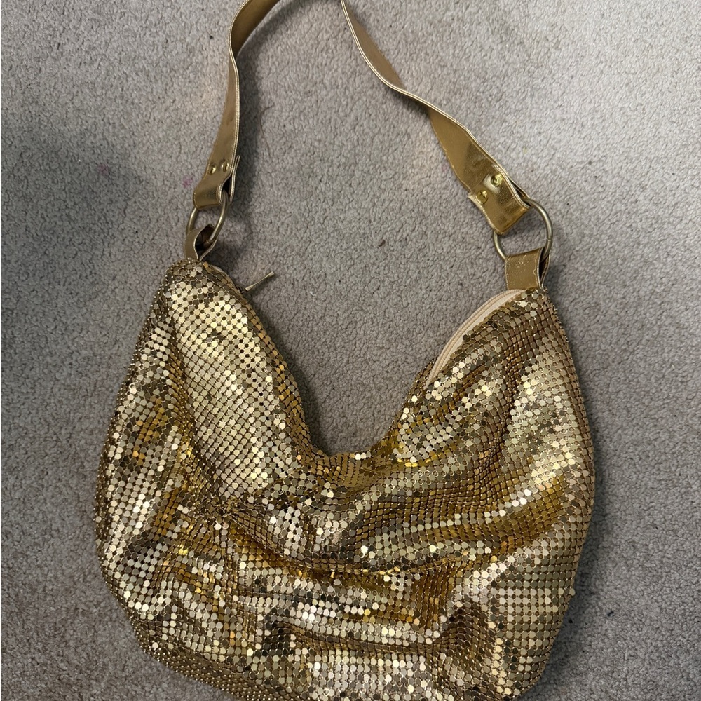 Vintage Gold Mesh Evening purse